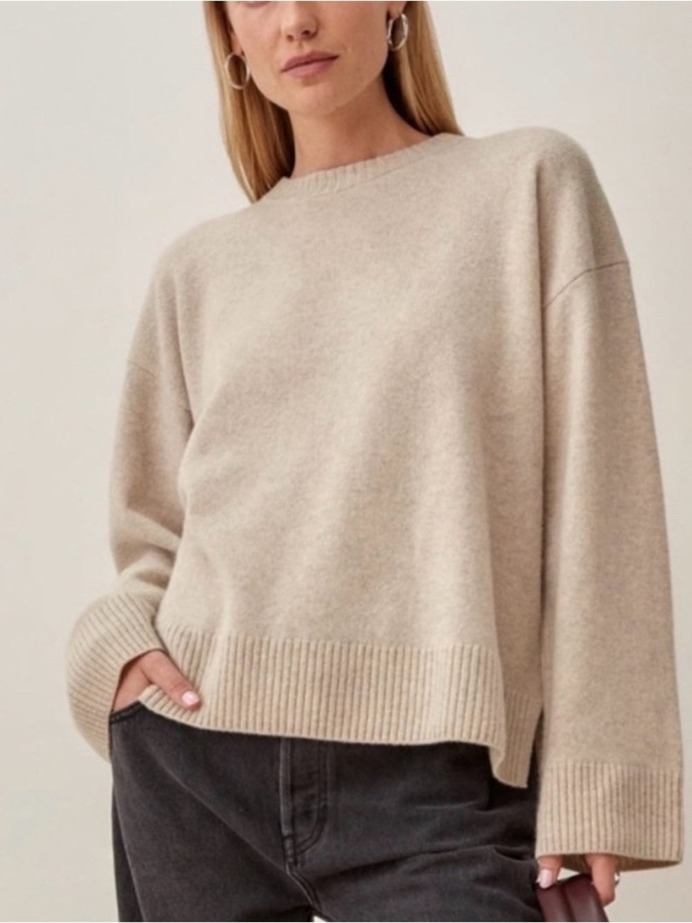 Reformation Edna Sweater - Oatmeal